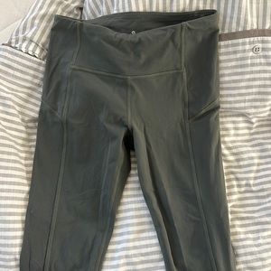 Athleta Yoga lengths with mesh detailing